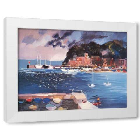 Safe Harbor White Modern Wood Framed Art Print by Unknown