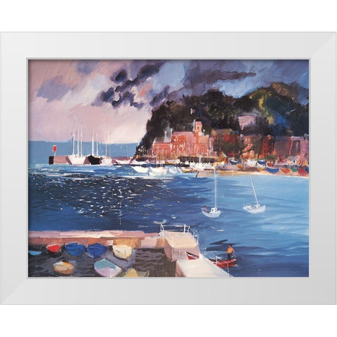 Safe Harbor White Modern Wood Framed Art Print by Unknown