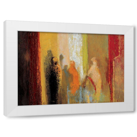Stalagtites White Modern Wood Framed Art Print by Unknown