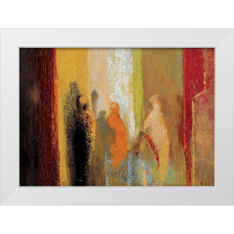 Stalagtites White Modern Wood Framed Art Print by Unknown