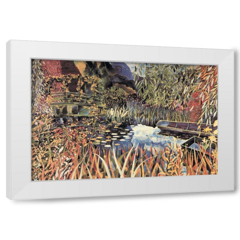 Magic Pond I White Modern Wood Framed Art Print by Unknown