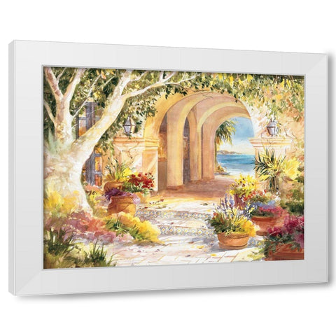 Ocean Portal White Modern Wood Framed Art Print by Unknown