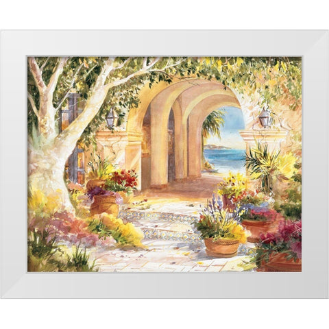 Ocean Portal White Modern Wood Framed Art Print by Unknown