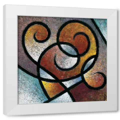 Pathways I White Modern Wood Framed Art Print by Unknown