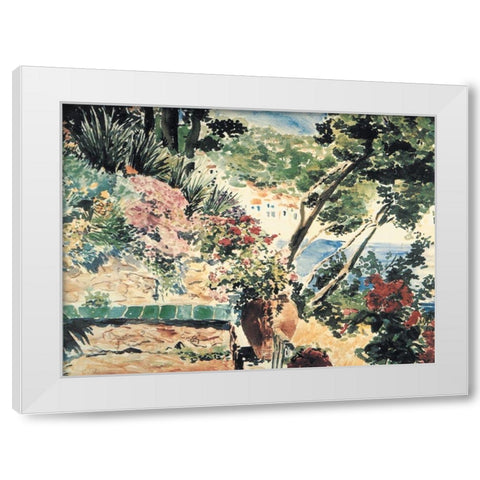 On the Coast White Modern Wood Framed Art Print by Unknown