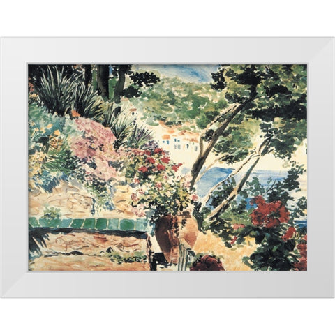 On the Coast White Modern Wood Framed Art Print by Unknown