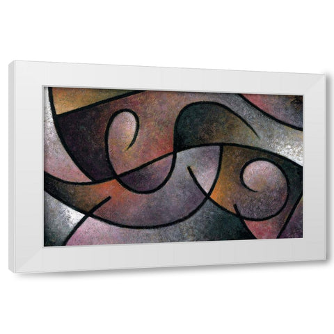 Pathways III White Modern Wood Framed Art Print by Unknown