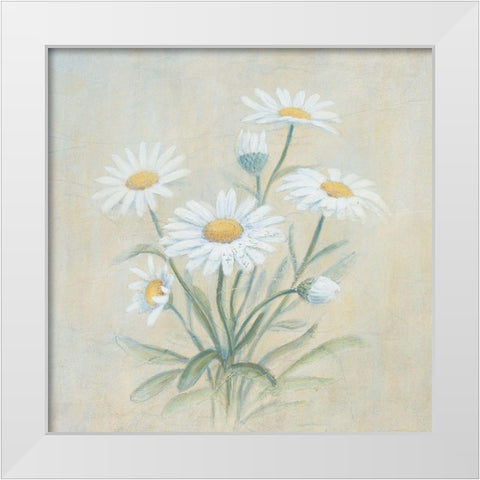 White Daffodils White Modern Wood Framed Art Print by Unknown