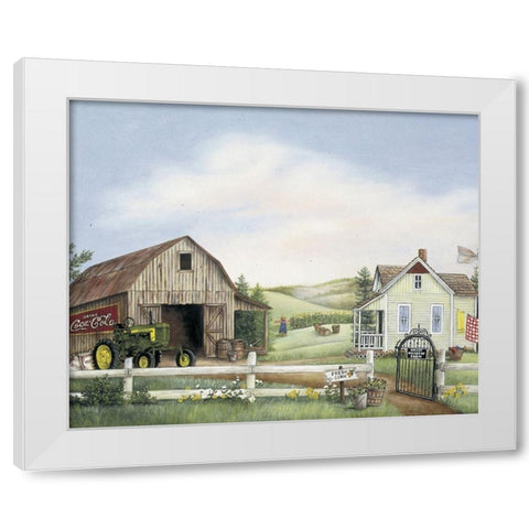 Fresh Corn White Modern Wood Framed Art Print by Unknown