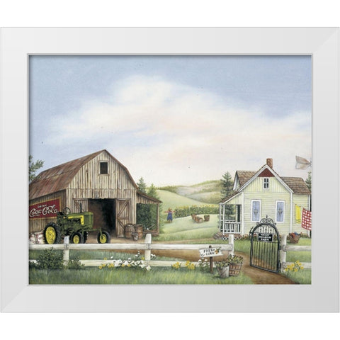 Fresh Corn White Modern Wood Framed Art Print by Unknown