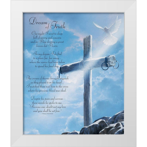 Dream of Truth White Modern Wood Framed Art Print by Unknown
