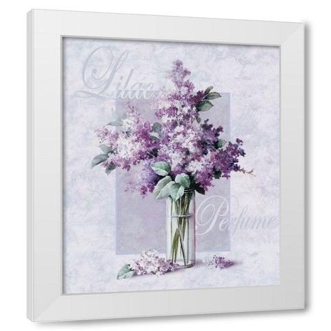 Lilac White Modern Wood Framed Art Print by Unknown