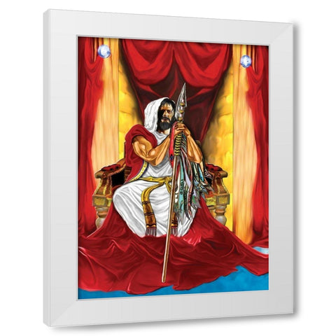 The Lord White Modern Wood Framed Art Print by Unknown