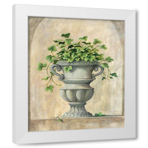 Urn II White Modern Wood Framed Art Print by Unknown