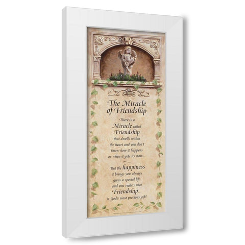 Miracle of Friendship White Modern Wood Framed Art Print by Unknown