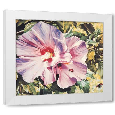 Orchid White Modern Wood Framed Art Print by Unknown