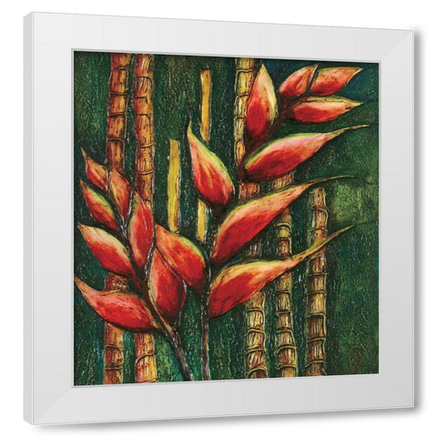 Passion Fruit I White Modern Wood Framed Art Print by Unknown