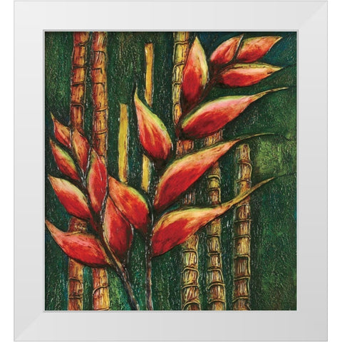 Passion Fruit I White Modern Wood Framed Art Print by Unknown