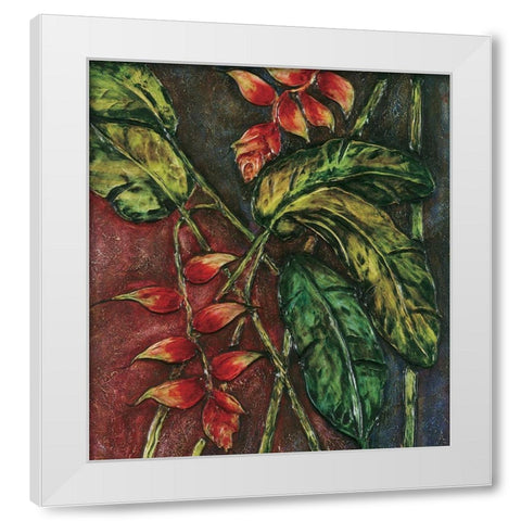 Passion Fruit II White Modern Wood Framed Art Print by Unknown