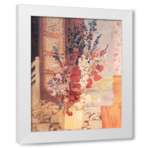 Figurative Vase II White Modern Wood Framed Art Print by Unknown