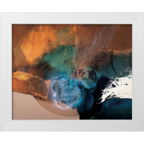 Cosmos Abstract I White Modern Wood Framed Art Print by Unknown