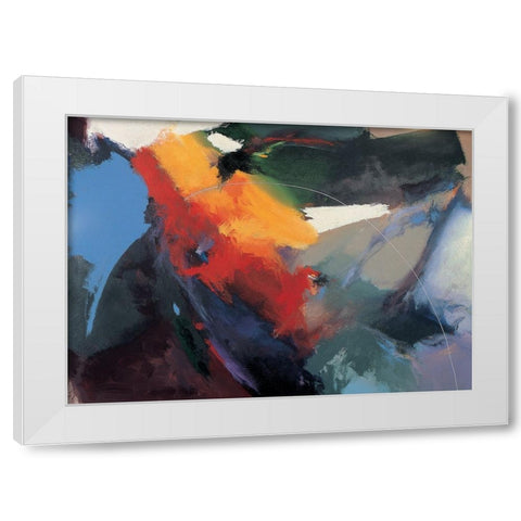 Cosmos Abstract II White Modern Wood Framed Art Print by Unknown