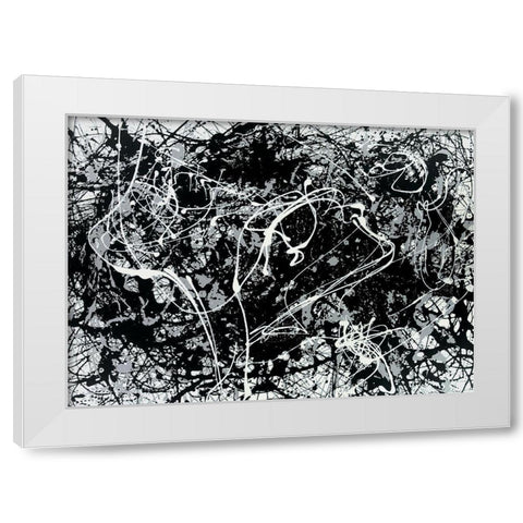 In the Woods White Modern Wood Framed Art Print by Unknown