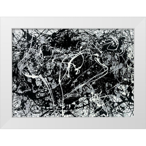 In the Woods White Modern Wood Framed Art Print by Unknown