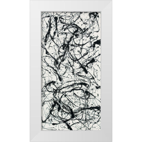 Fireflies White Modern Wood Framed Art Print by Unknown