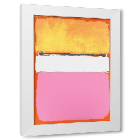 Rectangles White Modern Wood Framed Art Print by Unknown