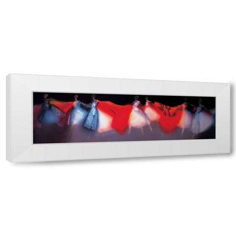 Diva Abstract Panel White Modern Wood Framed Art Print by Unknown