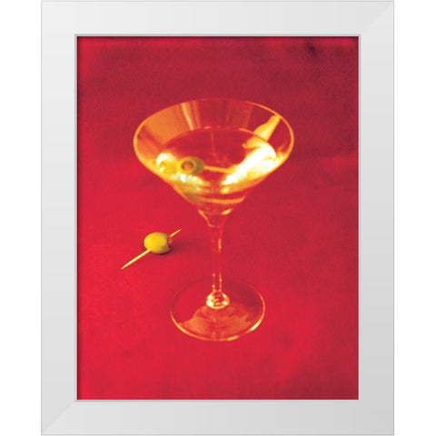 Martini II White Modern Wood Framed Art Print by Unknown