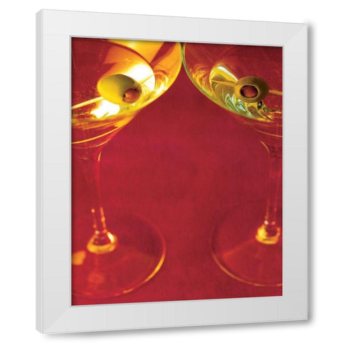 Martini VI White Modern Wood Framed Art Print by Unknown