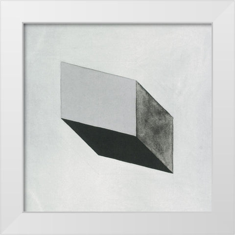 Geometry White Modern Wood Framed Art Print by Unknown