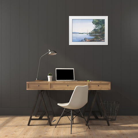 Safe Harbor White Modern Wood Framed Art Print by Unknown