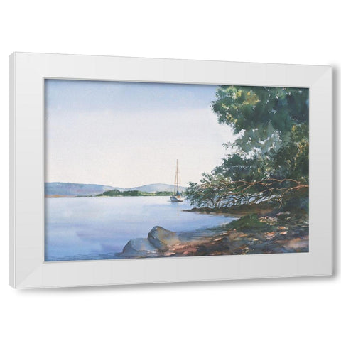 Safe Harbor White Modern Wood Framed Art Print by Unknown