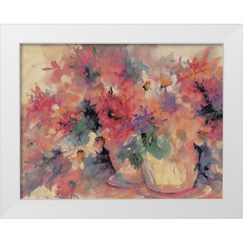 Bouquet Abstract I White Modern Wood Framed Art Print by Unknown