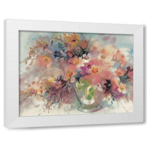 Bouquet Abstract II White Modern Wood Framed Art Print by Unknown