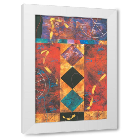 Quilt Abstract I White Modern Wood Framed Art Print by Unknown