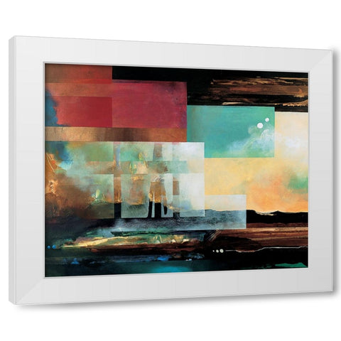 Grand Canyon Abstract I White Modern Wood Framed Art Print by Unknown