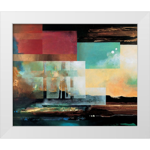 Grand Canyon Abstract I White Modern Wood Framed Art Print by Unknown