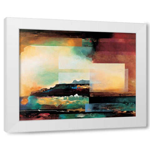 Grand Canyon Abstract II White Modern Wood Framed Art Print by Unknown