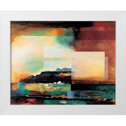 Grand Canyon Abstract II White Modern Wood Framed Art Print by Unknown