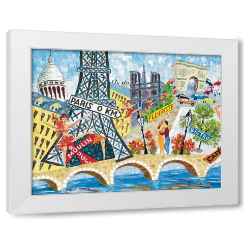 Paris I White Modern Wood Framed Art Print by Matisse