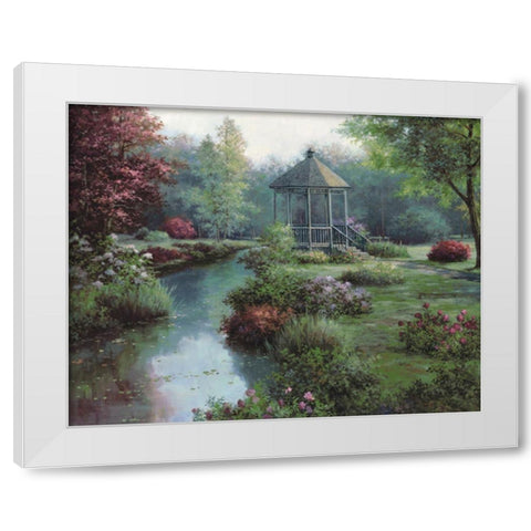 Gazebo White Modern Wood Framed Art Print by Unknown