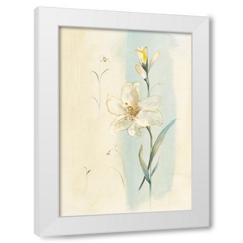 White Orchid White Modern Wood Framed Art Print by Unknown
