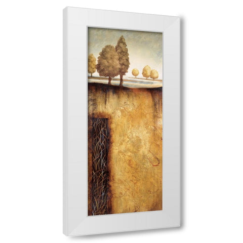 Golden Roots Panem II White Modern Wood Framed Art Print by Unknown