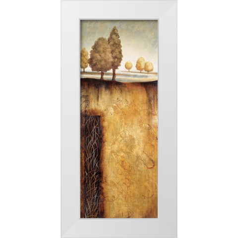 Golden Roots Panem II White Modern Wood Framed Art Print by Unknown