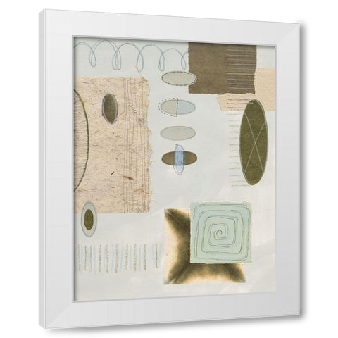 Scribble Abstract II White Modern Wood Framed Art Print by Unknown