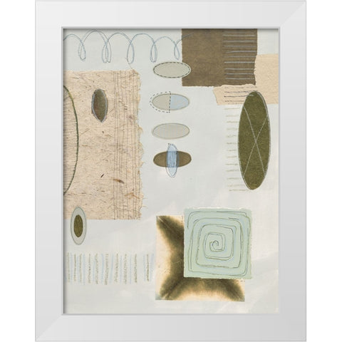 Scribble Abstract II White Modern Wood Framed Art Print by Unknown
